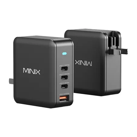 Minix P165 GaN Wall Charger with 3x USB-C and 1x USB-A Ports